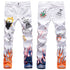 Fashion 3D Printing Jeans Skeleton Graffiti Men's Straight Pants